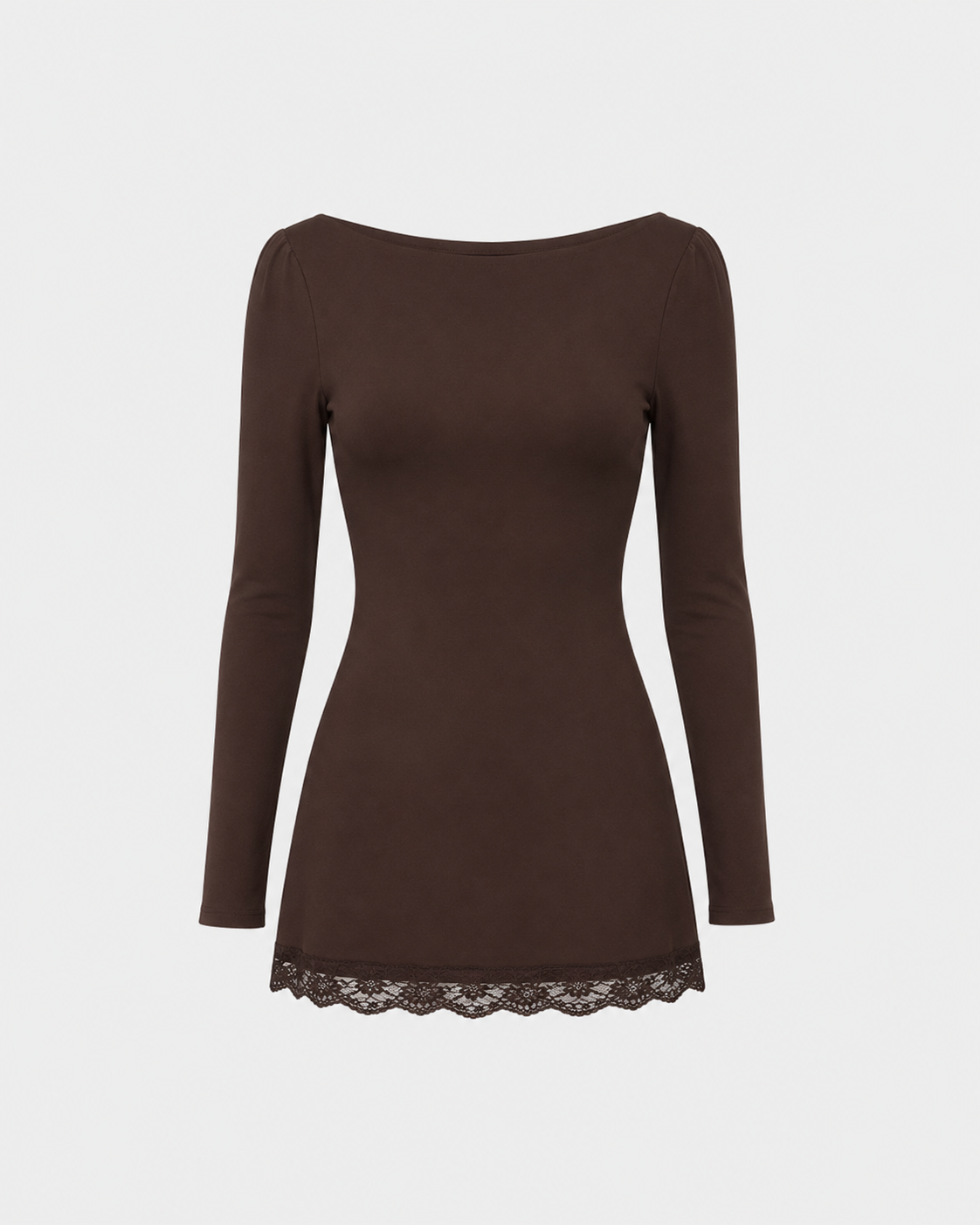 Vintage Long-Sleeve Mini Dress