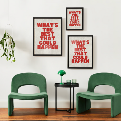 "What’s The Best That Could Happen?" Poster